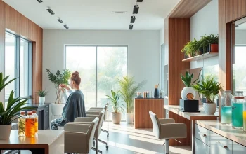 Transform your look at Omnia Salon with vibrant hairstyles and professional care.