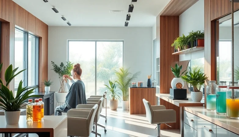 Transform your look at Omnia Salon with vibrant hairstyles and professional care.